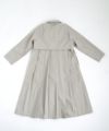 Mochi モチ tuck trench coat [ms24-co-01/chalk] タックトレンチコート