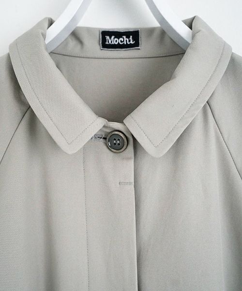 Mochi モチ tuck trench coat [ms24-co-01/chalk] タックトレンチコート