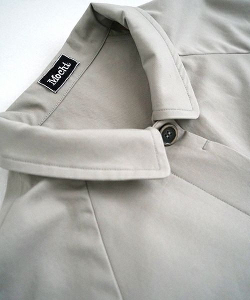 Mochi モチ tuck trench coat [ms24-co-01/chalk] タックトレンチコート
