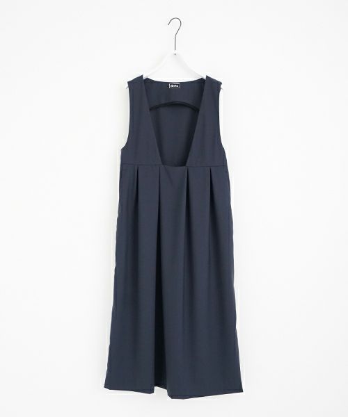 Mochi モチ jumper tuck skirt [ms23-op-03/deep blue] ジャンプタックスカート