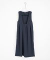 Mochi モチ jumper tuck skirt [ms23-op-03/deep blue] ジャンプタックスカート