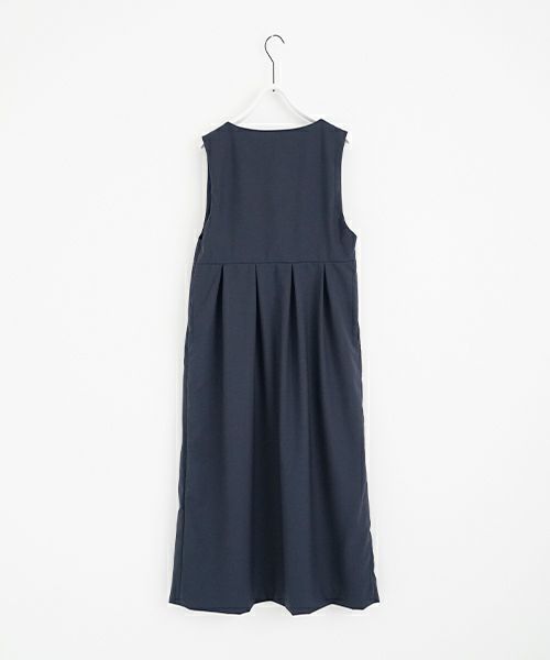 Mochi モチ jumper tuck skirt [ms23-op-03/deep blue] ジャンプタックスカート
