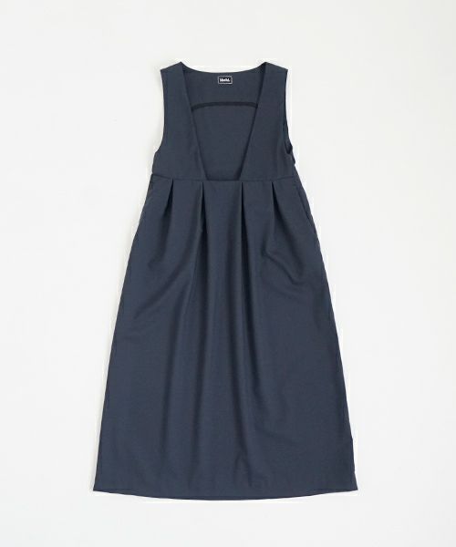 Mochi モチ jumper tuck skirt [ms23-op-03/deep blue] ジャンプタックスカート