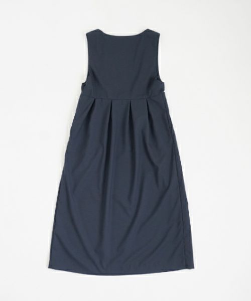 Mochi モチ jumper tuck skirt [ms23-op-03/deep blue] ジャンプタックスカート