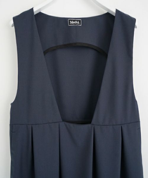Mochi モチ jumper tuck skirt [ms23-op-03/deep blue] ジャンプタックスカート