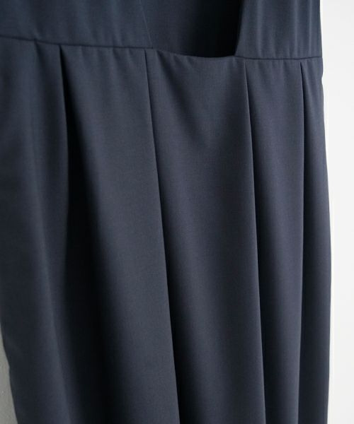Mochi モチ jumper tuck skirt [ms23-op-03/deep blue] ジャンプタックスカート