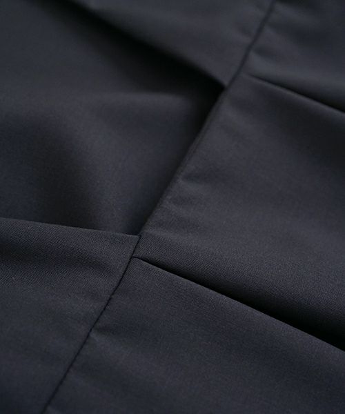 Mochi モチ jumper tuck skirt [ms23-op-03/deep blue] ジャンプタックスカート