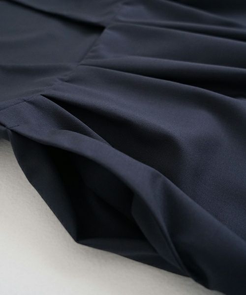 Mochi モチ jumper tuck skirt [ms23-op-03/deep blue] ジャンプタックスカート