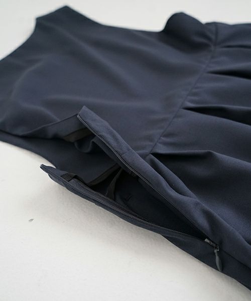 Mochi モチ jumper tuck skirt [ms23-op-03/deep blue] ジャンプタックスカート