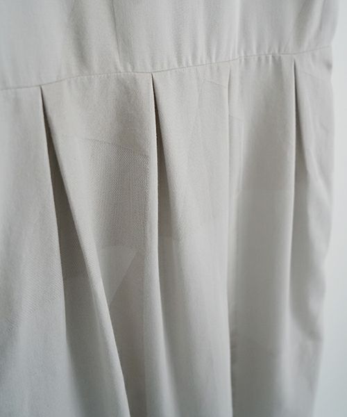 Mochi モチ geometric jumper tuck skirt [ms23-op-03/ash×gray] 幾何学柄ジャンプタックスカート