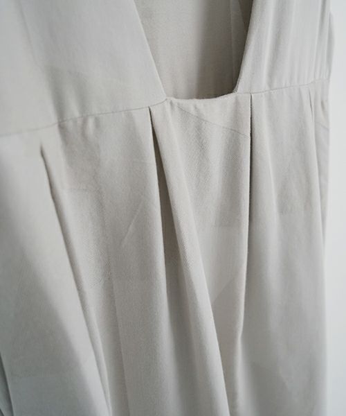 Mochi モチ geometric jumper tuck skirt [ms23-op-03/ash×gray] 幾何学柄ジャンプタックスカート