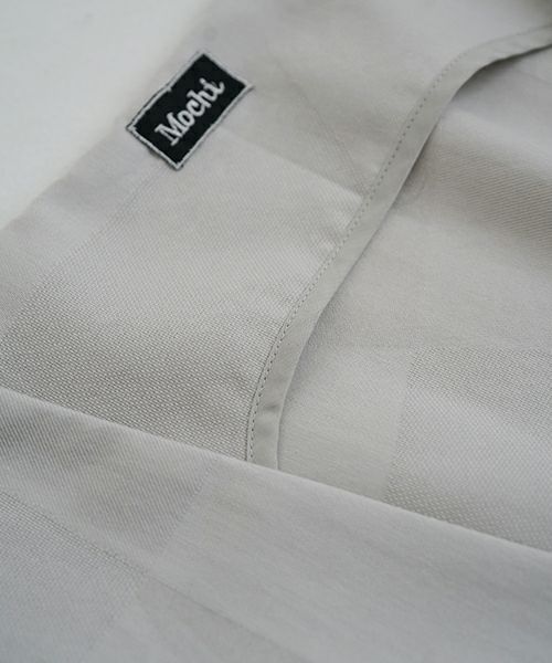 Mochi モチ geometric jumper tuck skirt [ms23-op-03/ash×gray] 幾何学柄ジャンプタックスカート