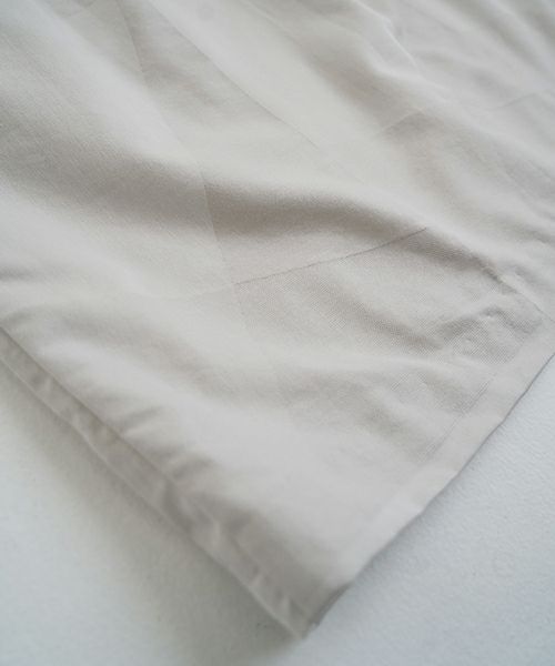 Mochi モチ geometric jumper tuck skirt [ms23-op-03/ash×gray] 幾何学柄ジャンプタックスカート