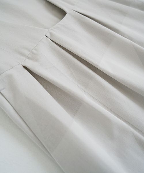 Mochi モチ geometric jumper tuck skirt [ms23-op-03/ash×gray] 幾何学柄ジャンプタックスカート