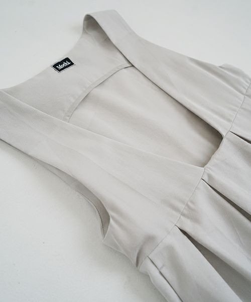 Mochi モチ geometric jumper tuck skirt [ms23-op-03/ash×gray] 幾何学柄ジャンプタックスカート