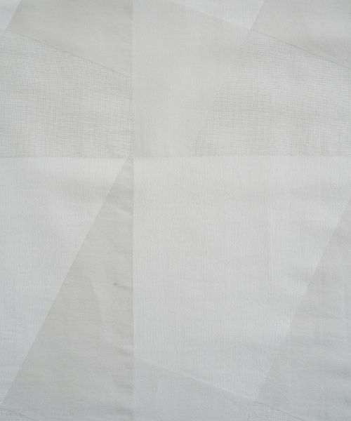 Mochi モチ geometric jumper tuck skirt [ms23-op-03/ash×gray] 幾何学柄ジャンプタックスカート