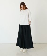 Mochi モチ flare wide pants [ma23-pt-01/black] フレアーワイドパンツ