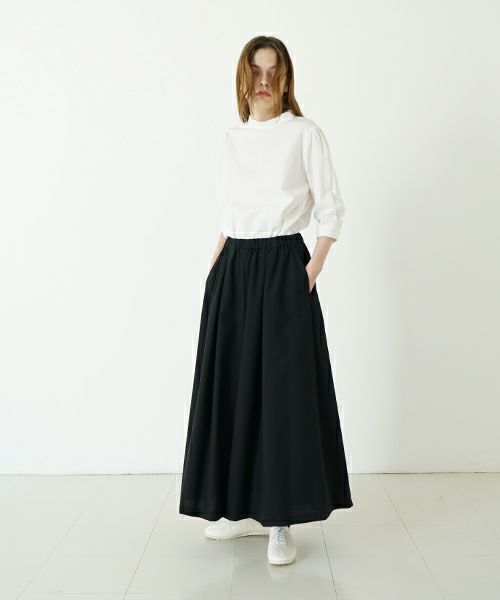 Mochi モチ flare wide pants [ma23-pt-01/black] フレアーワイドパンツ