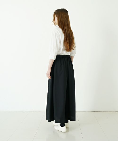 Mochi モチ flare wide pants [ma23-pt-01/black] フレアーワイドパンツ
