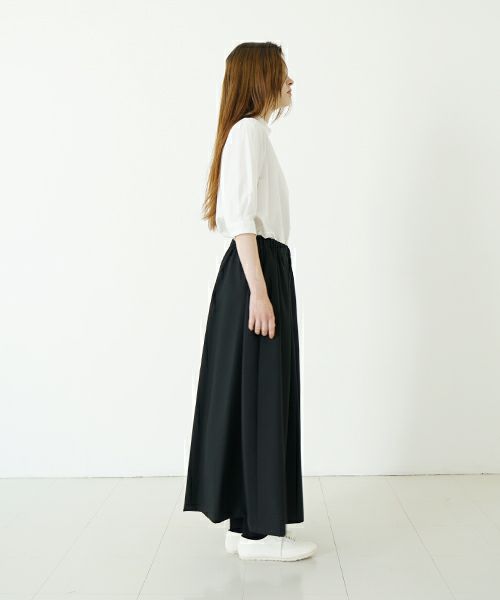 Mochi モチ flare wide pants [ma23-pt-01/black] フレアーワイドパンツ