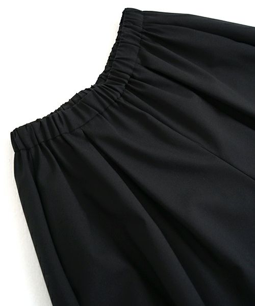 Mochi モチ flare wide pants [ma23-pt-01/black] フレアーワイドパンツ