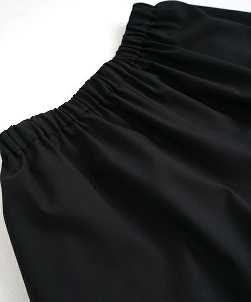 Mochi モチ flare wide pants [ma23-pt-01/black] フレアーワイドパンツ