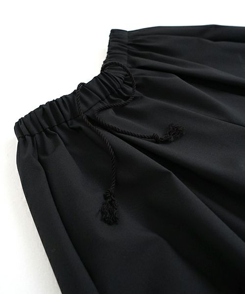 Mochi モチ flare wide pants [ma23-pt-01/black] フレアーワイドパンツ