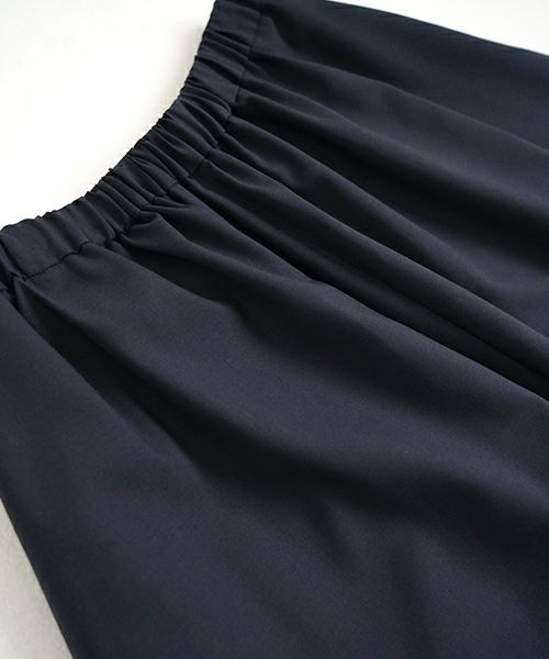 Mochi モチ flare wide pants [ma23-pt-01/deep blue] フレアーワイドパンツ