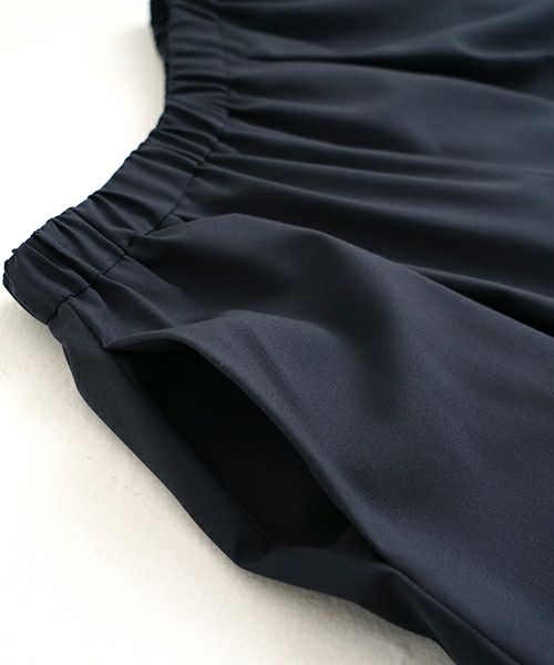 Mochi モチ flare wide pants [ma23-pt-01/deep blue] フレアーワイドパンツ