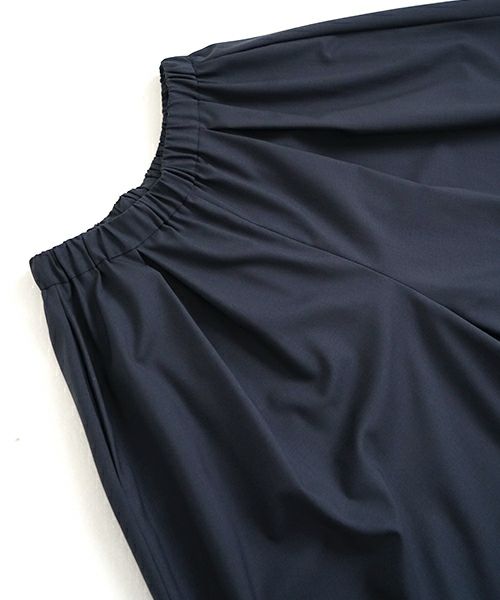 Mochi モチ flare wide pants [ma23-pt-01/deep blue] フレアーワイドパンツ