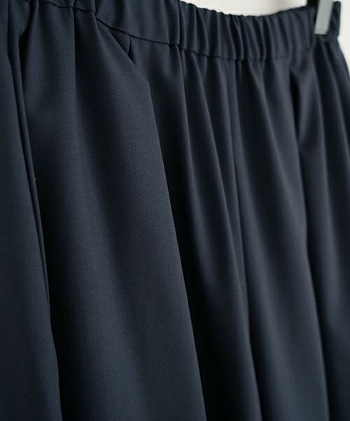 Mochi モチ flare wide pants [ma23-pt-01/deep blue] フレアーワイドパンツ