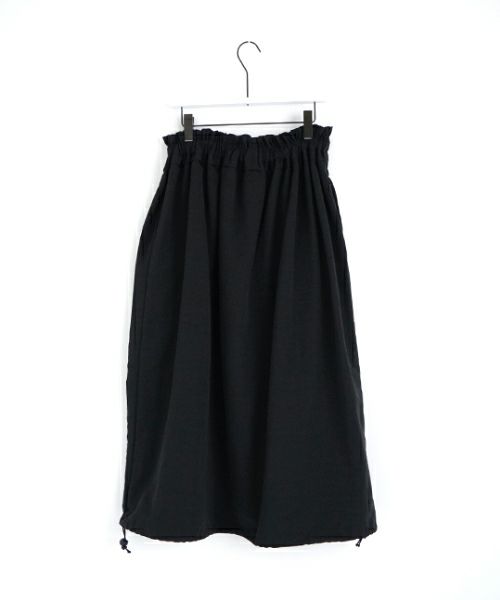 Mochi モチ balloon long skirt [ma24-sk-01/black] バルーンロングスカート