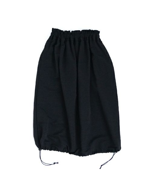Mochi モチ balloon long skirt [ma24-sk-01/black] バルーンロングスカート