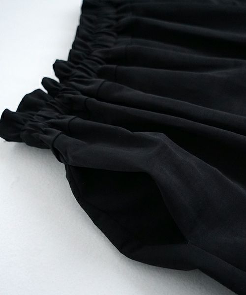 Mochi モチ balloon long skirt [ma24-sk-01/black] バルーンロングスカート
