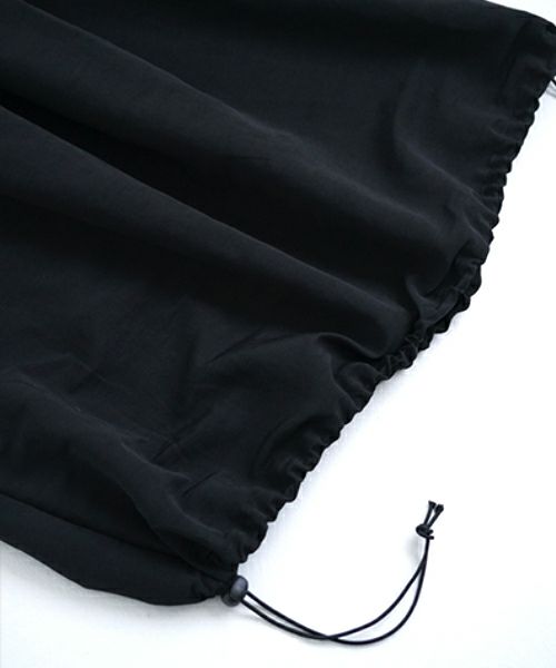 Mochi モチ balloon long skirt [ma24-sk-01/black] バルーンロングスカート