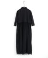 Mochi モチ tulle shirts dress[ms24-op-04/black] チュールシャツドレス