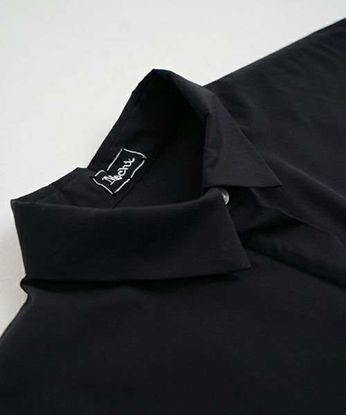 Mochi モチ tulle shirts dress[ms24-op-04/black] チュールシャツドレス