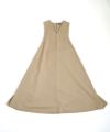 Mochi モチ v-neck belt dress [ms22-op-02/beige]] Vネックベルトドレス