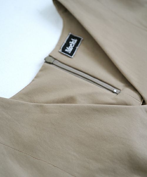 Mochi モチ v-neck belt dress [ms22-op-02/beige]] Vネックベルトドレス