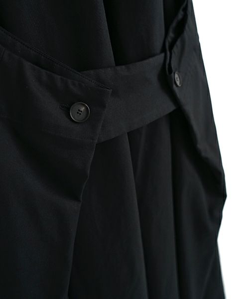 Mochi モチ v-neck belt dress [ms22-op-02/black] Vネックベルトドレス