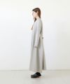 Mochi モチ v-neck belt dress [ms22-op-02/chalk] Vネックベルトドレス