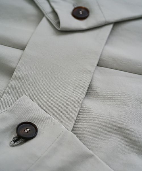 Mochi モチ v-neck belt dress [ms22-op-02/chalk] Vネックベルトドレス