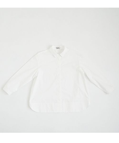 Mochi モチ tulle collar shirt [ms24-sh-01/off white] チュールカラーシャツ