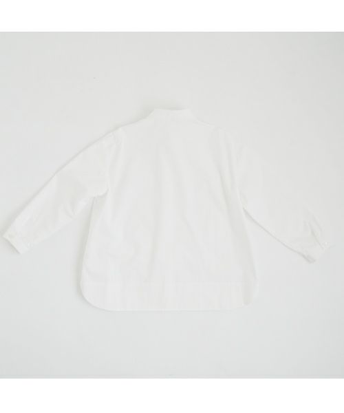 Mochi モチ tulle collar shirt [ms24-sh-01/off white] チュールカラーシャツ