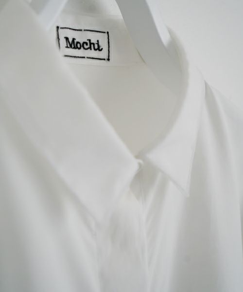 Mochi モチ tulle collar shirt [ms24-sh-01/off white] チュールカラーシャツ