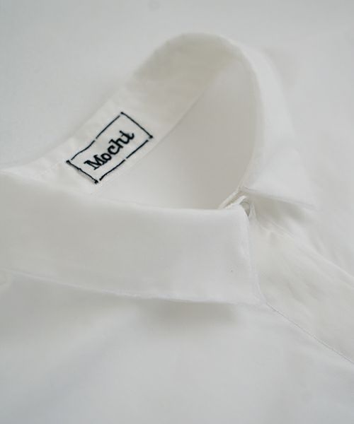 Mochi モチ tulle collar shirt [ms24-sh-01/off white] チュールカラーシャツ