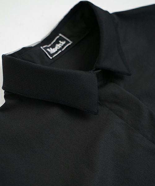 Mochi モチ tulle collar shirt [ms24-sh-01/black] チュールカラーシャツ