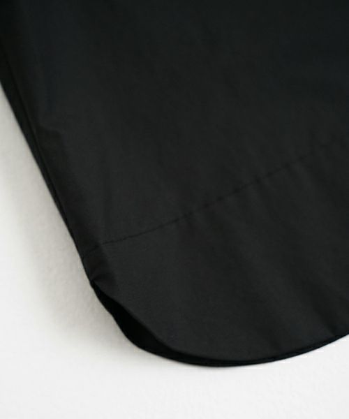 Mochi モチ tulle collar shirt [ms24-sh-01/black] チュールカラーシャツ