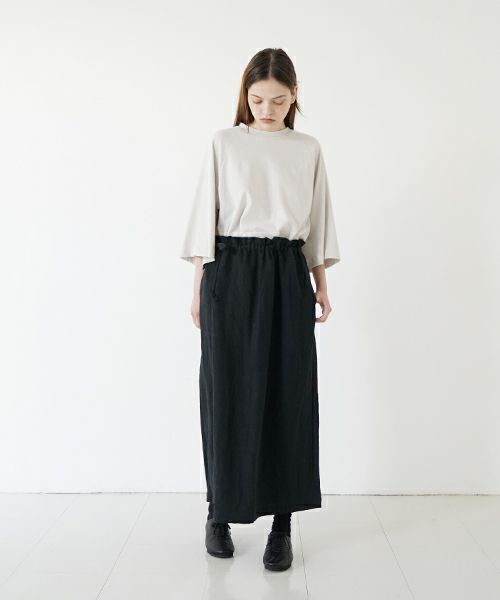 Mochi モチ  wrap pants [ma22-pt-01/black] ラップパンツ