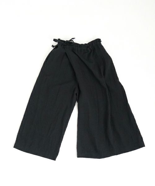 Mochi モチ  wrap pants [ma22-pt-01/black] ラップパンツ